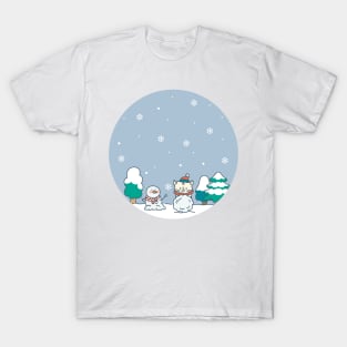 Snowman in Winter T-Shirt